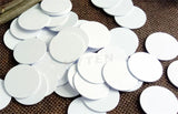 RFID Tag RFID Card Coin Shape Round Card 125KHz White φ25mm